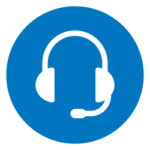 ceecefef icone de fone de ouvido azul